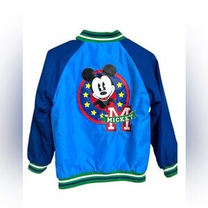 DISNEY Store Mickey Mouse 1928 Varsity Jacket Blue Kids Size 7/8